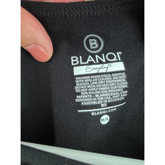 BLANQI Everyday Ruched Tank Maternity Dress Black M/L - Picture 4 of 4